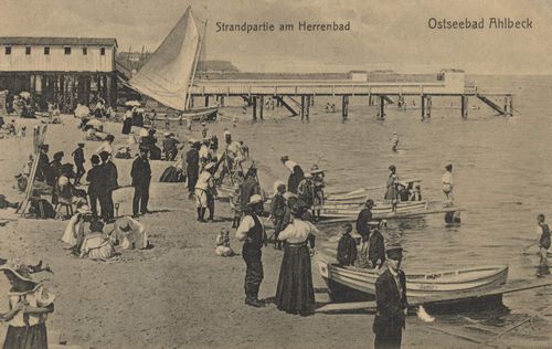 Ahlbeck, Mecklenburg-Vorpommern: Strand mit Herrenbad