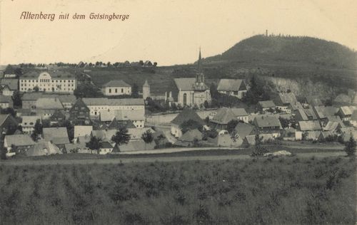 Altenberg i. Erzgb., Sachsen: Stadtansicht mit Geisingberg