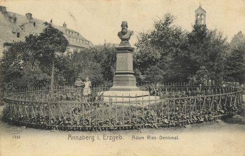 Annaberg-Buchholz, Sachsen: Adam-Ries-Denkmal