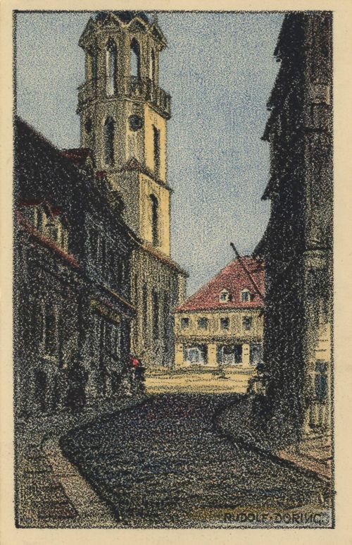 Auerbach (Vgtl.), Sachsen: Blick von der Plauenschen Strae nach dem Altmarkt