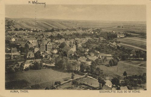 Auma (Thür.), Thüringen: Stadtansicht Südhälfte
