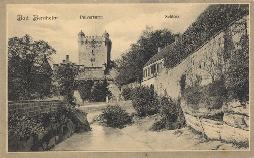 Bad Bentheim, Niedersachsen: Pulverturm; Schloss