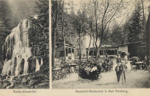 Bad Harzburg, Niedersachsen: Radauwasserfall; Radaufall-Restaurant