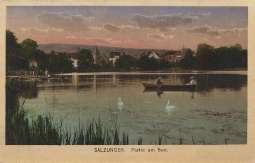 Bad Salzungen, Thüringen: Stadtansicht mit See