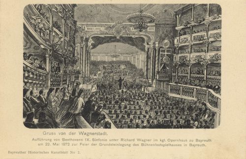 Bayreuth, Bayern: Opernhaus, Auffhrung der 9. Sinfonie Beethovens
