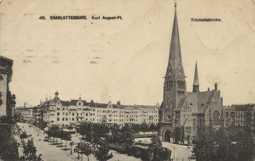 Berlin, Charlottenburg, Berlin: Karl August-Platz; Trinitatiskirche