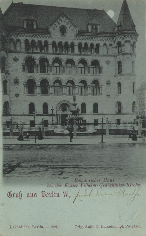 Berlin, Charlottenburg, Berlin: Romanisches Haus bei der Kaiser-Wilhelm-Gedchtniskirche