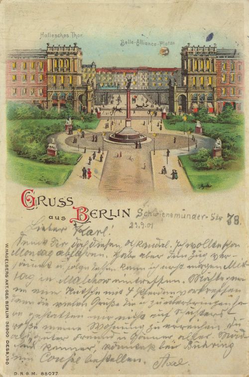 Berlin, Kreuzberg, Berlin: Hallesches Tor; Belle-Alliance-Platz