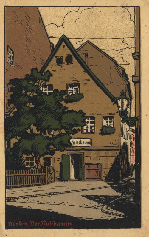 Berlin, Mitte, Berlin: Charlottenstraße 52, Eichendorff-Haus, Der Nussbaum