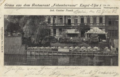 Berlin, Mitte, Berlin: Engelufer 1, Restaurant Felsenterrasse