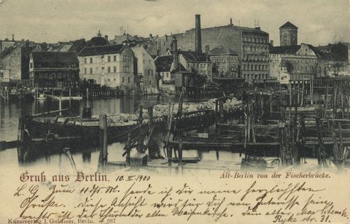 Berlin, Mitte, Berlin: Alt Berlin von der Fischerbrücke
