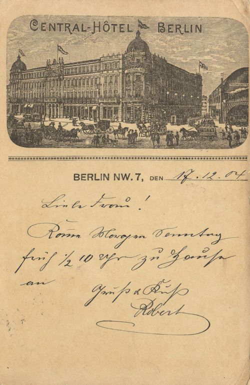 Berlin, Mitte, Berlin: Friedrichstrae 143-149, Central-Hotel
