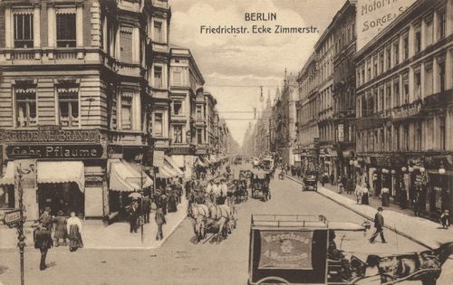 Berlin, Mitte, Berlin: Friedrichstraße Ecke Zimmerstraße