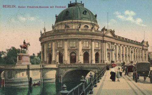 Berlin, Mitte, Berlin: Kaiser-Friedrich-Museum mit Denkmal