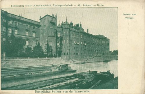 Berlin, Mitte, Berlin: Kgl. Schloss von der Wasserseite
