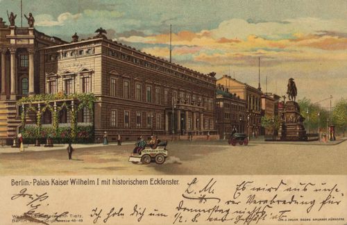 Berlin, Mitte, Berlin: Palais Kaiser Wilhelm I., Historisches Eckfenster