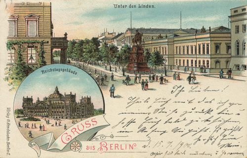 Berlin, Mitte, Berlin: Unter den Linden; Reichstagsgebude