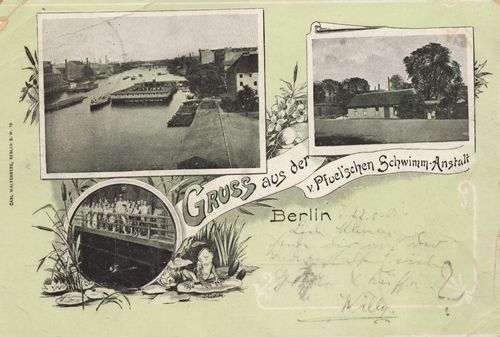 Berlin, Treptow, Berlin: v. Pfuelsche Schwimmanstalt Berlin