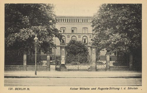 Berlin, Wedding, Berlin: Kaiser-Wilhelm-und-Augusta-Stiftung in der Schulstraße