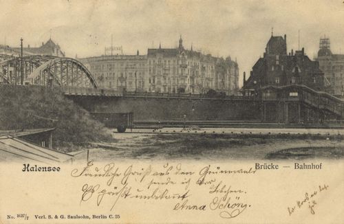 Berlin, Wilmersdorf, Berlin: Halensee, Bahnhof, Brücke