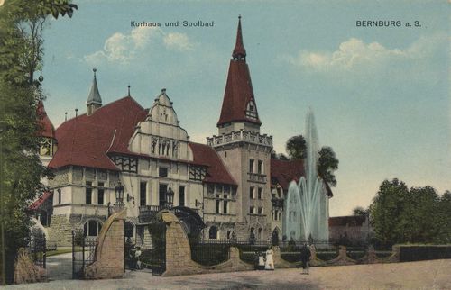 Bernburg, Sachsen-Anhalt: Kurhaus und Solbad