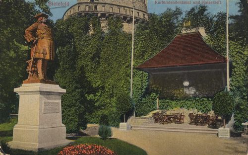 Bielefeld, Nordrhein-Westfalen: Kurfrstendenkmal und Kaiserzelt