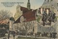 Bischofswerda, Sachsen: Osterreiten vor der Kirchenfassade des Klosters Marienstern