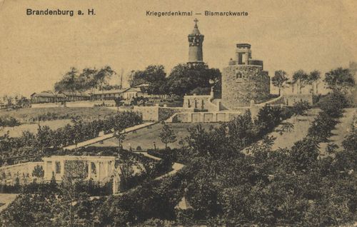 Brandenburg (Havel), Brandenburg: Kriegerdenkmal; Bismarckwarte