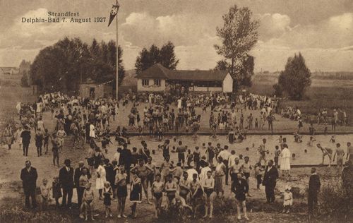 Braunschweig, Niedersachsen: Delphinbad, 7. August 1927