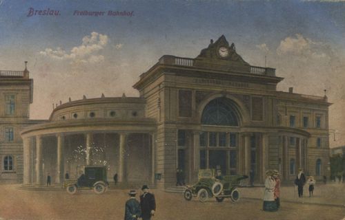 Breslau, Schlesien: Freiburger Bahnhof