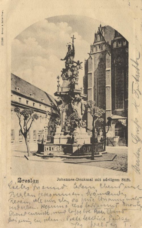 Breslau, Schlesien: Johannesdenkmal
