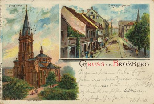 Bromberg, Posen: Paulskirche; Danziger Straße