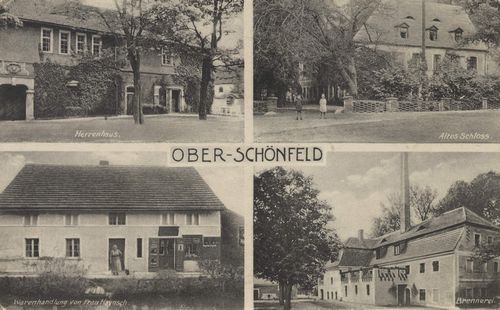 Bunzlau, Schlesien: Herrenhaus; Altes Schloss; Warenhandlung von Frau Haynsch