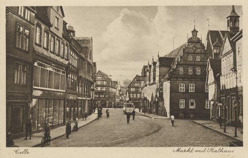 Celle, Niedersachsen: Marktplatz mit Rathaus