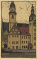 Chemnitz, Sachsen: Alter Rathausturm und Jakobikirchturm