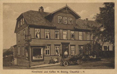 Clausthal-Zellerfeld, Niedersachsen: Konditorei und Caf W. Brnig