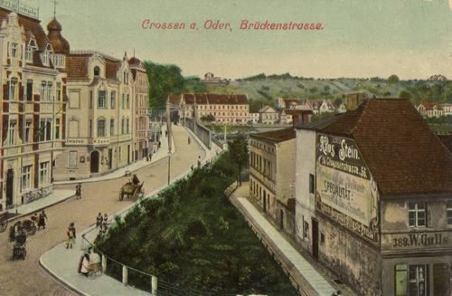Crossen a. d. Oder, Ostbrandenburg: Brückenstraße