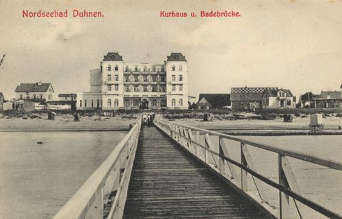 Cuxhaven, Niedersachsen: Kurhaus und Badebrücke