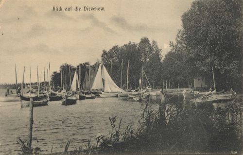 Dievenow, Pommern: Blick auf die Dievenow