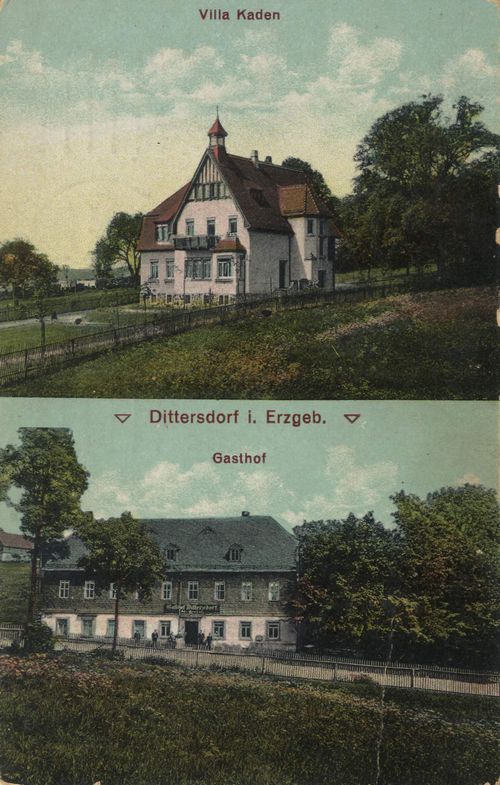 Dittersdorf (Erzgb.), Sachsen: Gasthof; Villa Kaden