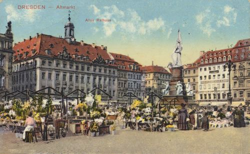 Dresden, Sachsen: Altmarkt; Altes Rathaus
