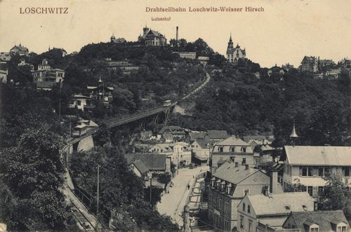 Dresden, Sachsen: Drahtseilbahn Loschwitz-Weißer Hirsch; Luisenhof [2]