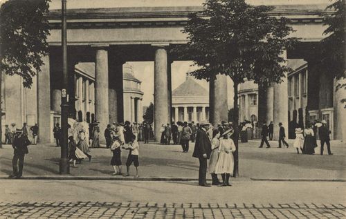 Dresden, Sachsen: Internationale Hygiene-Ausstellung 1911; Haupteingang