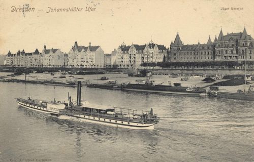 Dresden, Sachsen: Johannstädter Ufer; Jägerkaserne