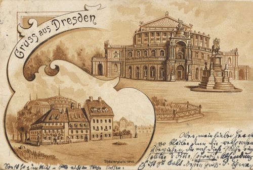 Dresden, Sachsen: Theaterplatz 1840
