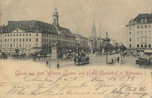 Dresden, Sachsen: Wiener Garten und Hotel Kaiserhof