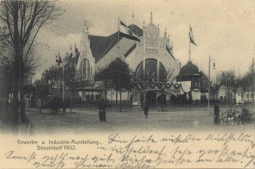 Düsseldorf, Nordrhein-Westfalen: Gewerbe- und Industrie-Ausstellung 1902, Festhalle