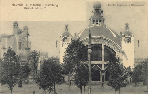 Düsseldorf, Nordrhein-Westfalen: Gewerbe- und Industrie-Ausstellung 1902, Hoerder Bergwerks- und Hüttenverein