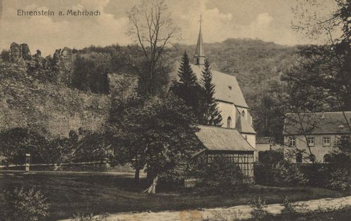 Ehrenstein (Mehrbach), Rheinland-Pfalz: Kirche und Gebäude