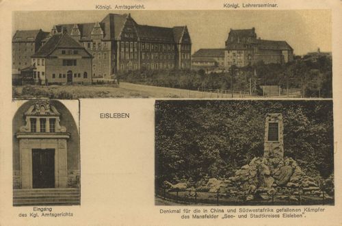 Eisleben, Sachsen-Anhalt: Kgl. Amtsgericht; Kgl. Lehrerseminar